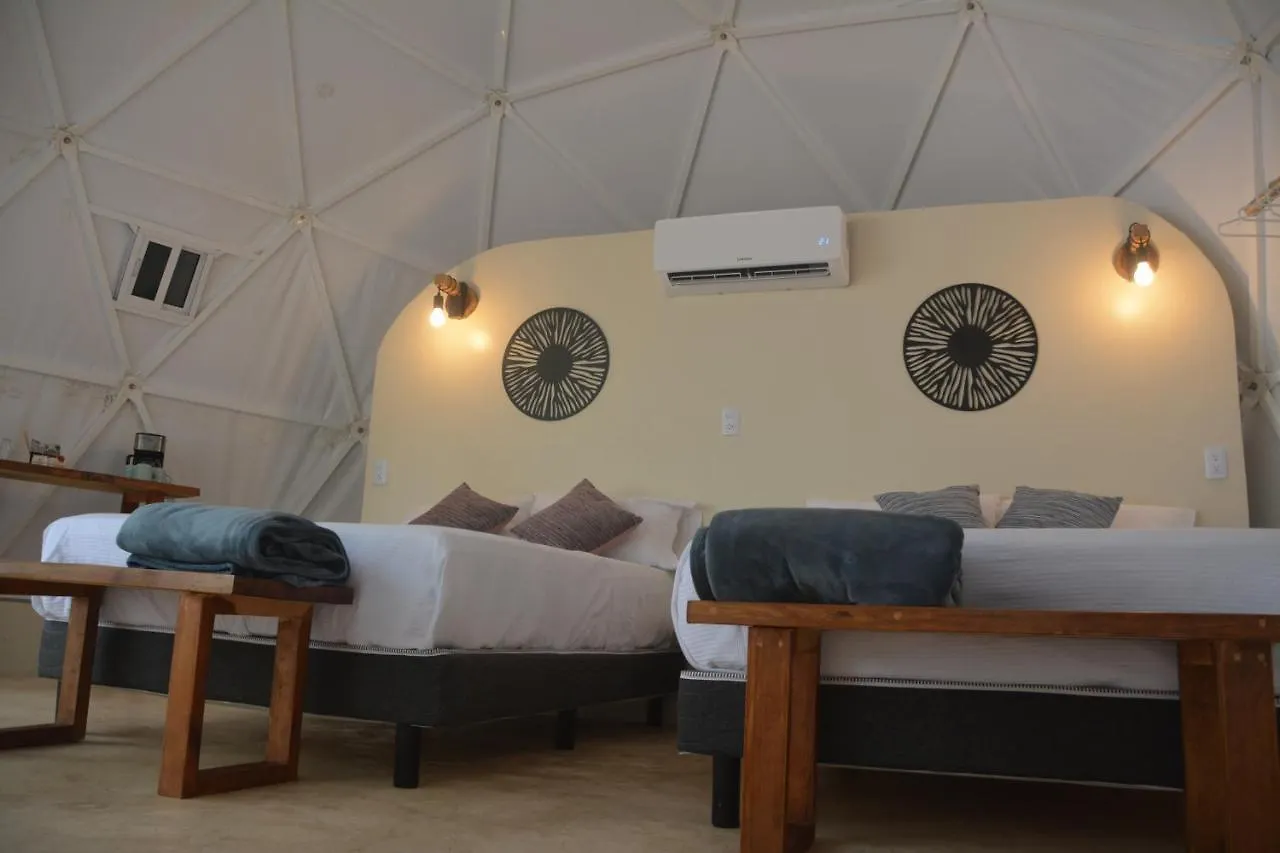 Luxe tent Glamping Mayan Glam Tulum Pueblo Mexico